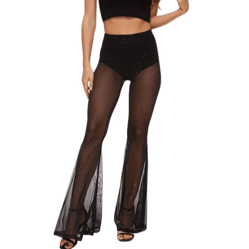 Mesh-Schlaghose + Gestrickter Slip