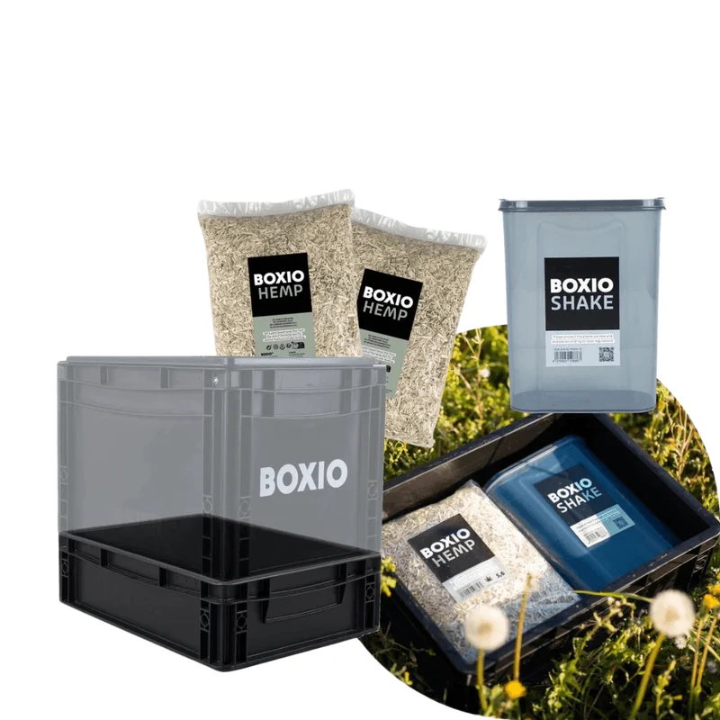 BOXIO - SANITARY: Komplettset mit Trenntoilette, mobilem Waschbecken und Zubehör