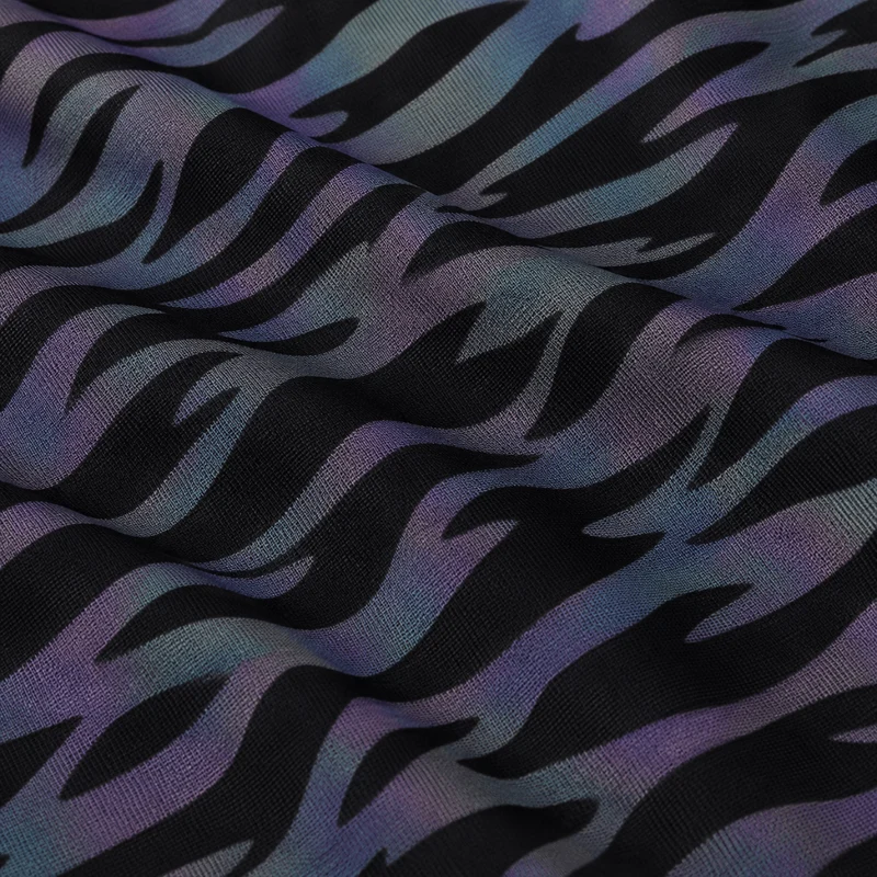 Reflektierendes T-Shirt Midnight Zebra
