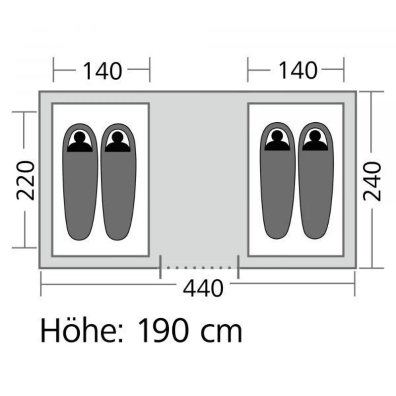 High Peak Vis-a-Vis Zelt Goose
