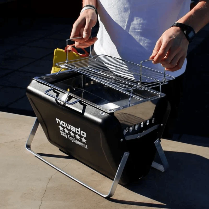 Premium Holzkohle Tisch-Grill