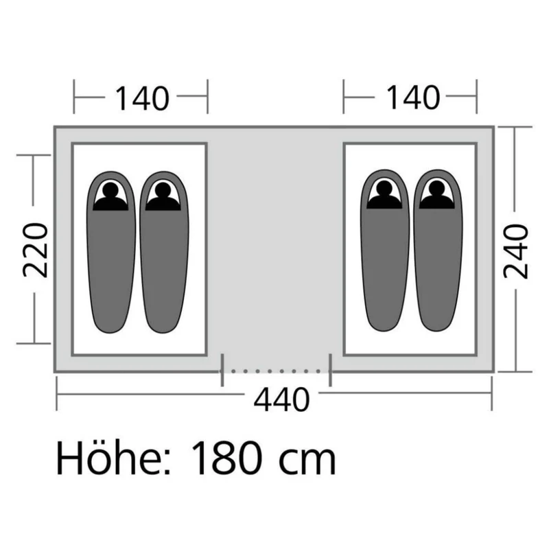 High Peak Vis-a-Vis Zelt Tauris 4