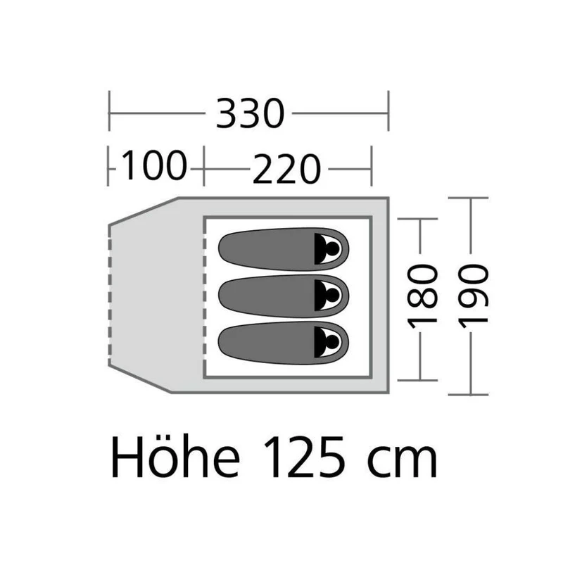 High Peak Trekkingzelt Talos 3