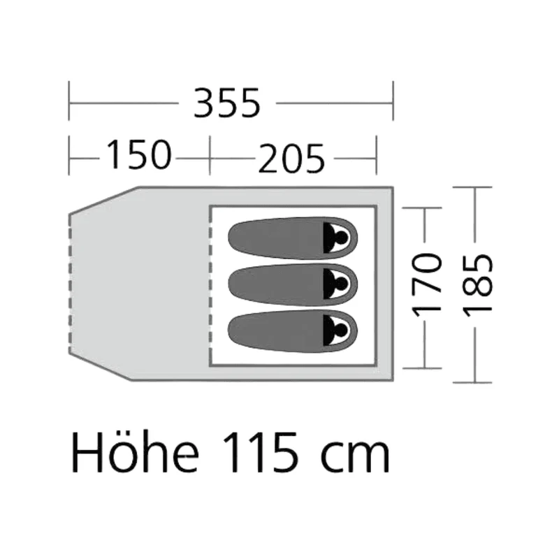 Coleman Tunnelzelt Active Cortes 3