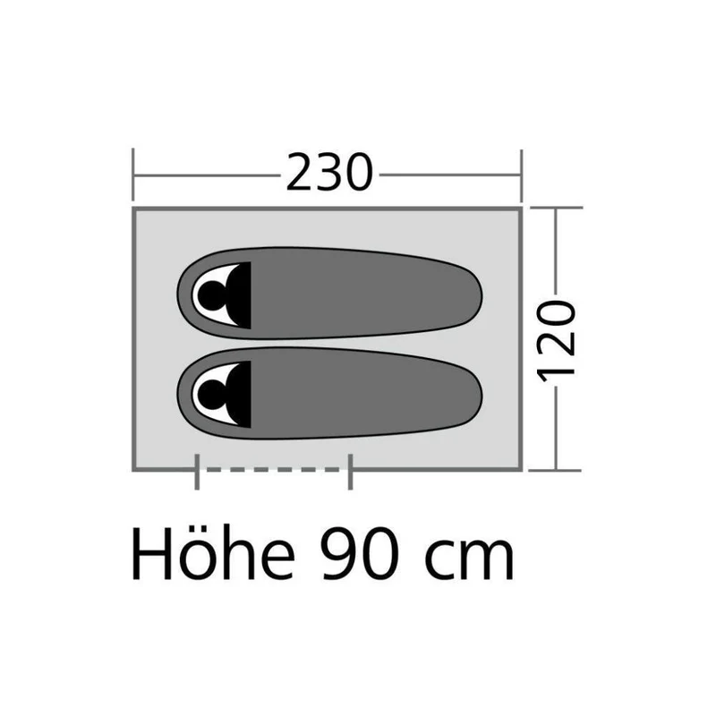 High Peak Trekkkingzelt Siskin 2.0 für 2 Personen