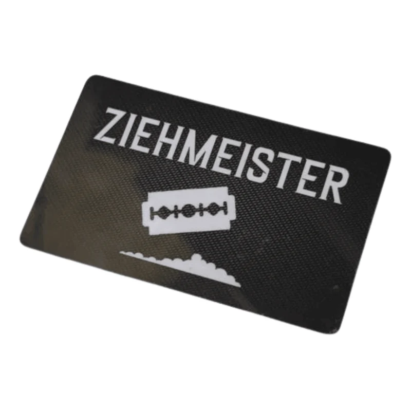 Karte "ZIEHMEISTER" im Carbon Look Set
