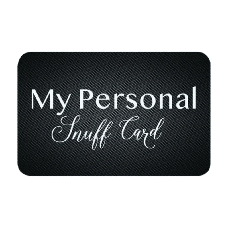 Karte "My Personal Snuff Card" im Carbon Look Set