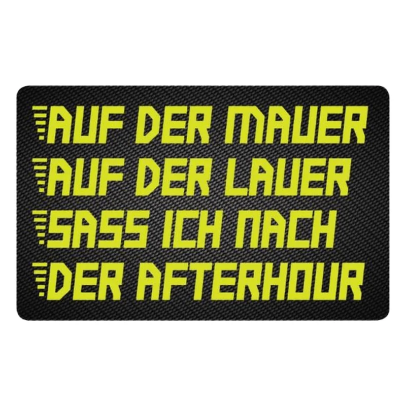 Karte "auf der Mauer auf der Lauer" im Carbon Look Set