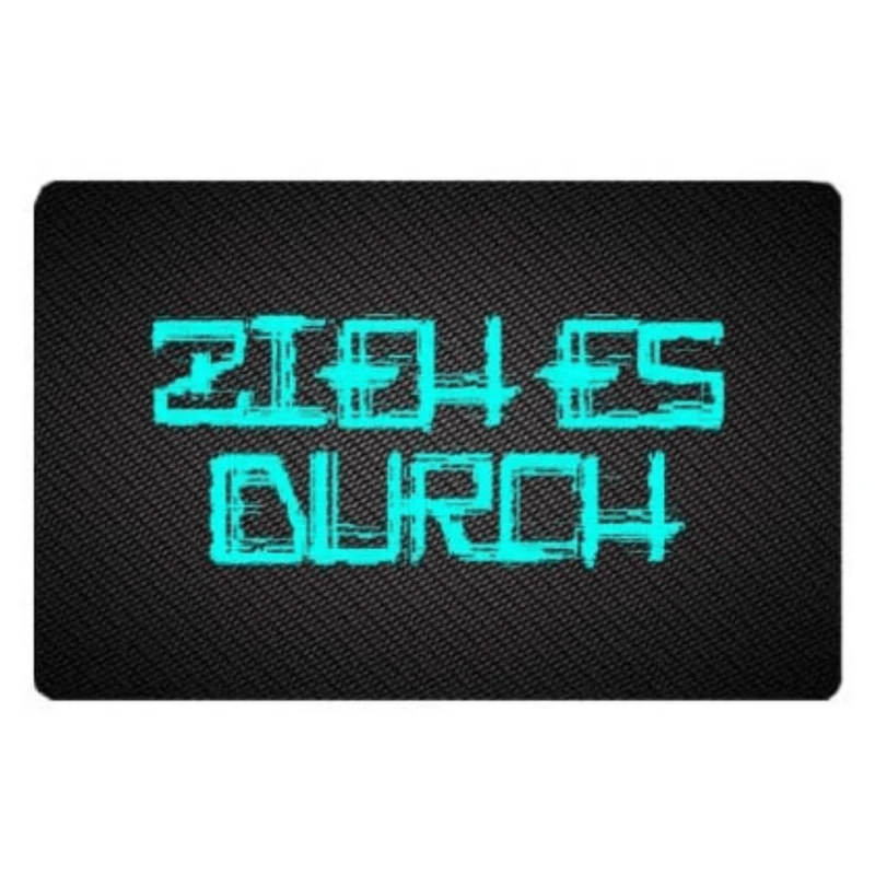 Karte "ZIEH ES DURCH" im Carbon Look Set