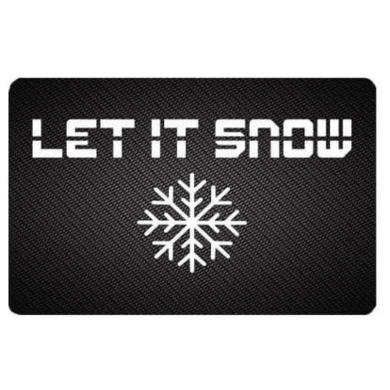 Karte "LET IT SNOW" im Carbon Look Set