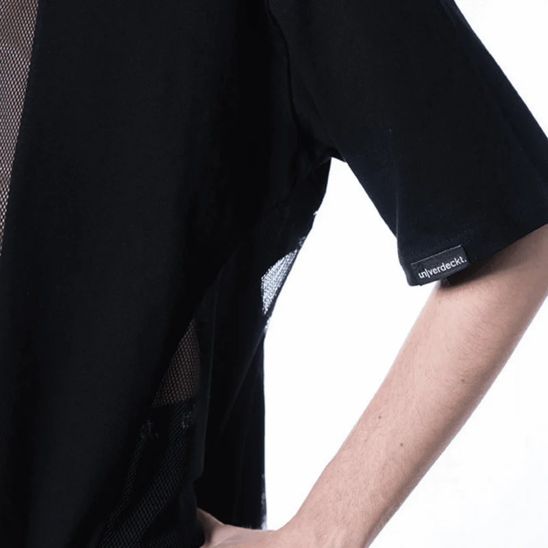 Oversized shirt mit mesh | 002