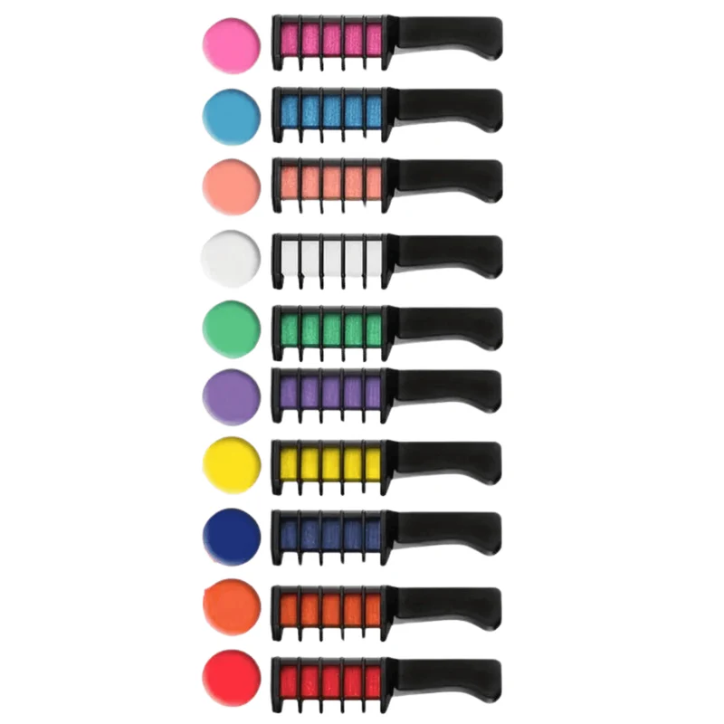 Haarfärbekamm 8 Farben