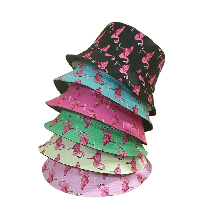 Fischerhut Flamingo Wendbarer