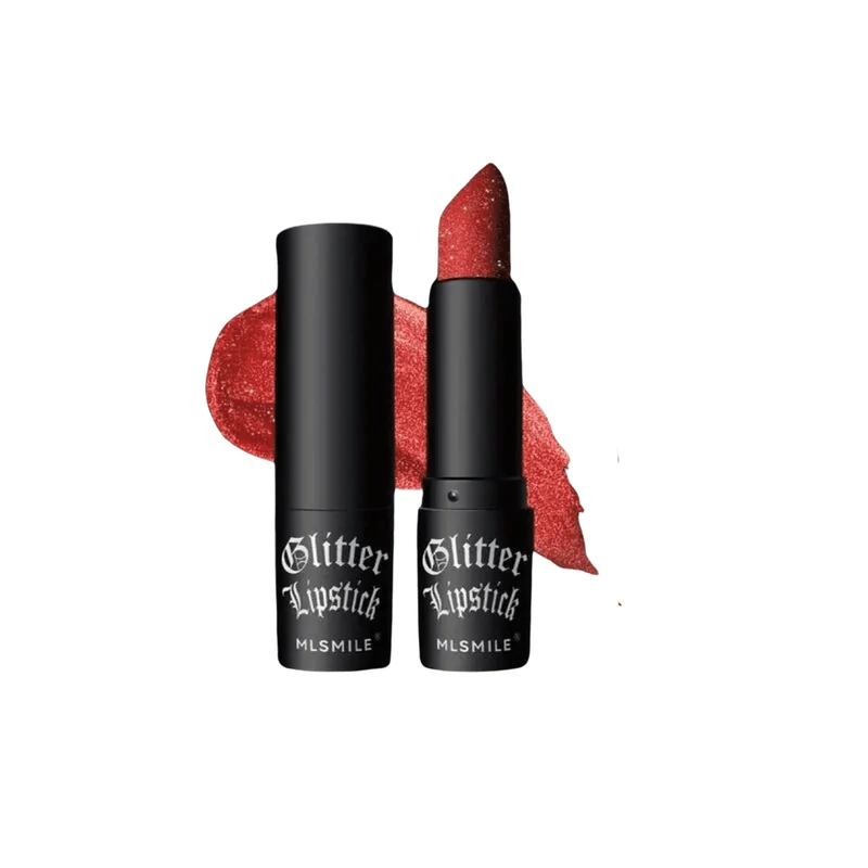 Lippenstift glitzernd rot