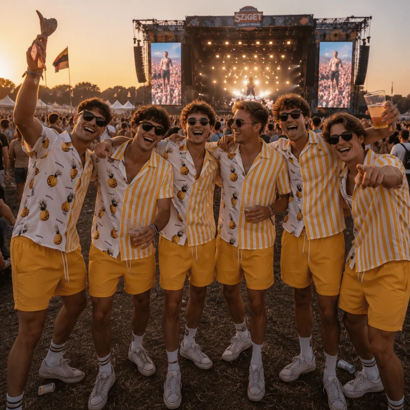 Festival Outfit Pineapple Vibes 2-teilig