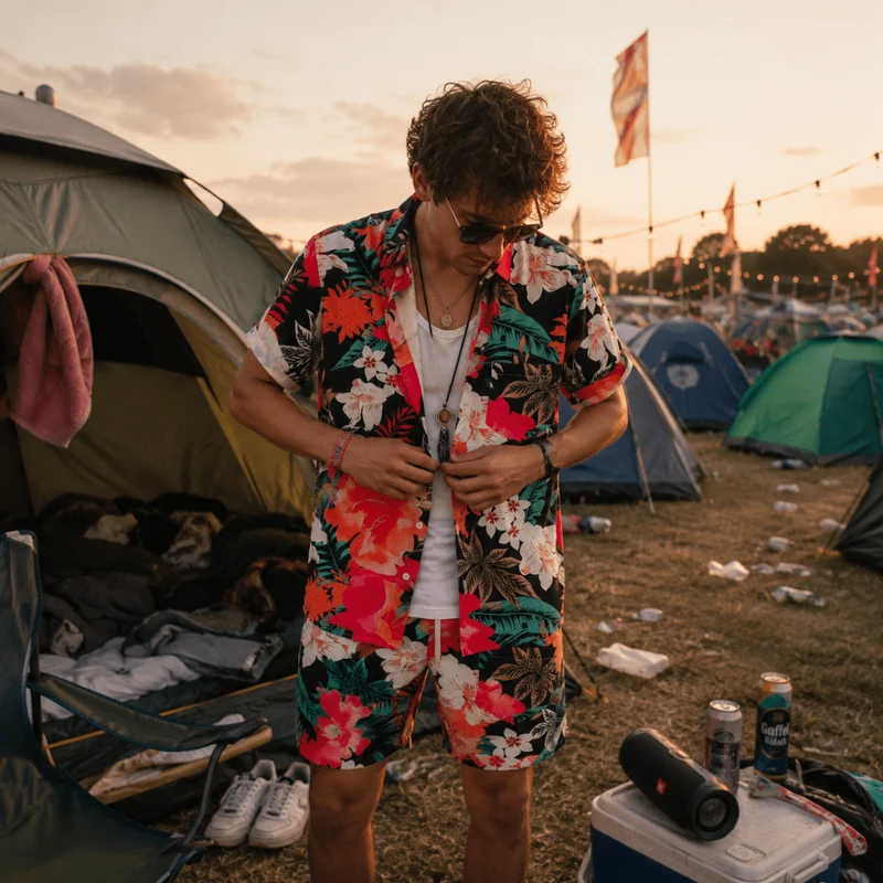 Festival Outfit Tropical Sunset 2-teilig
