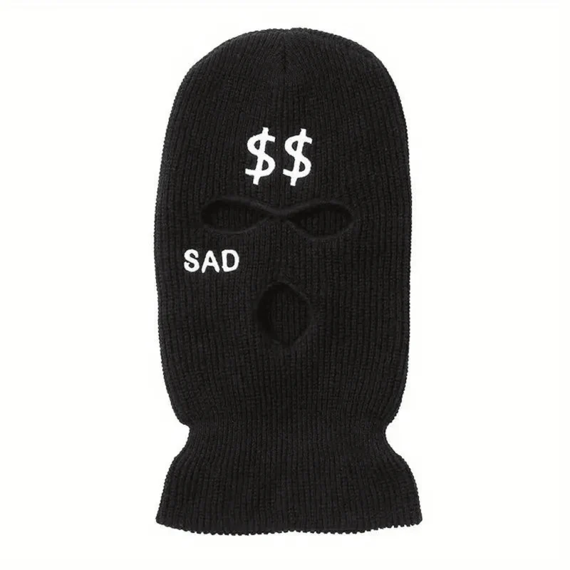 Sturmhaube Dollar Sad Schwarz