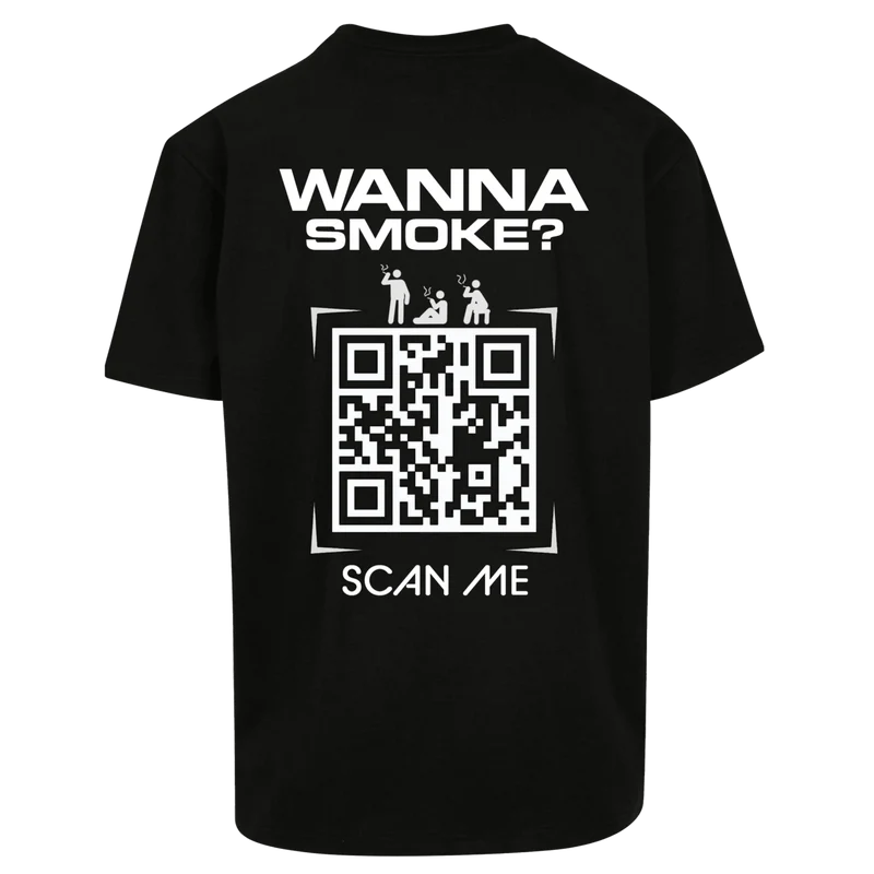 Oversize Shirt WANNA SMOKE ? Your Design