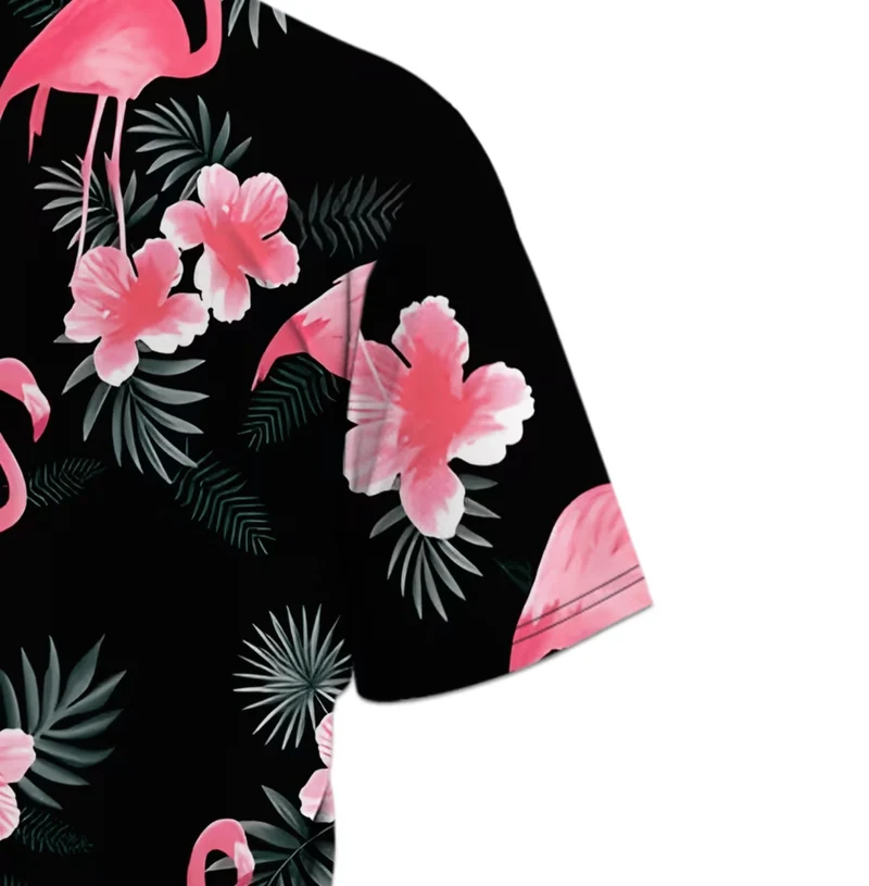 Herren Festival Outfit mit Flamingo T-Shirt – 2-teilig