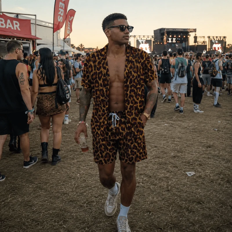 Festival Outfit Wild Safari 2-teilig