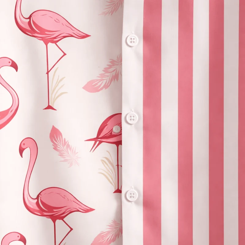 Festival Outfit 2-teilig Flamingo Rosa