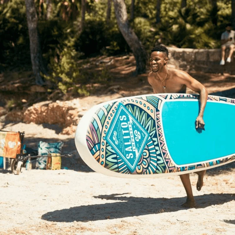 SALITOS Stand-Up-Paddle-Board Türkis SUP Komplettset