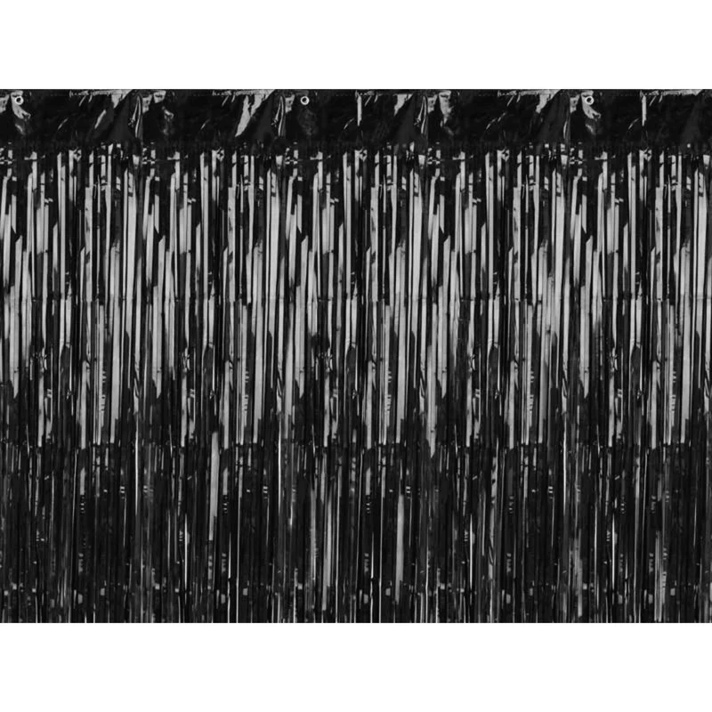 Partyvorhang schwarz, 90x250cm