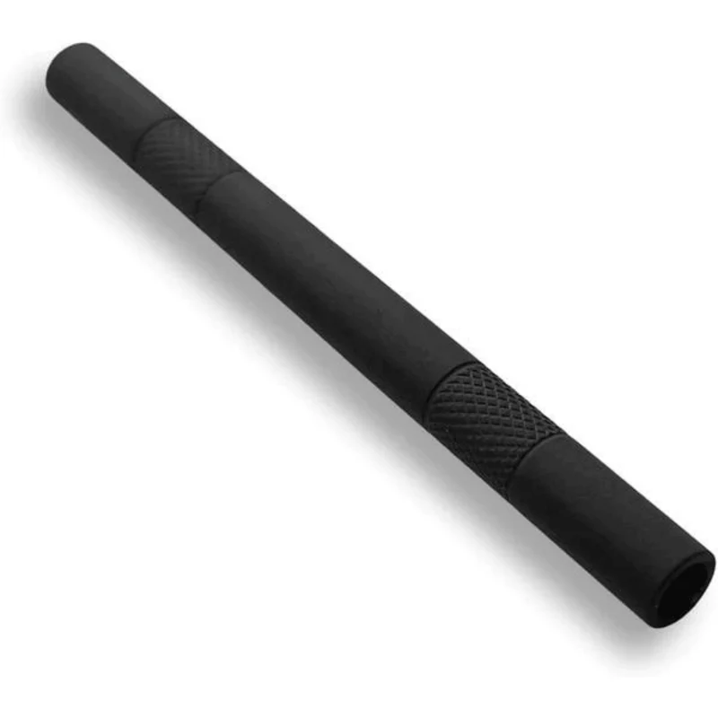 Zieh Röhrchen Schwarz matt aus Alu Länge 80mm