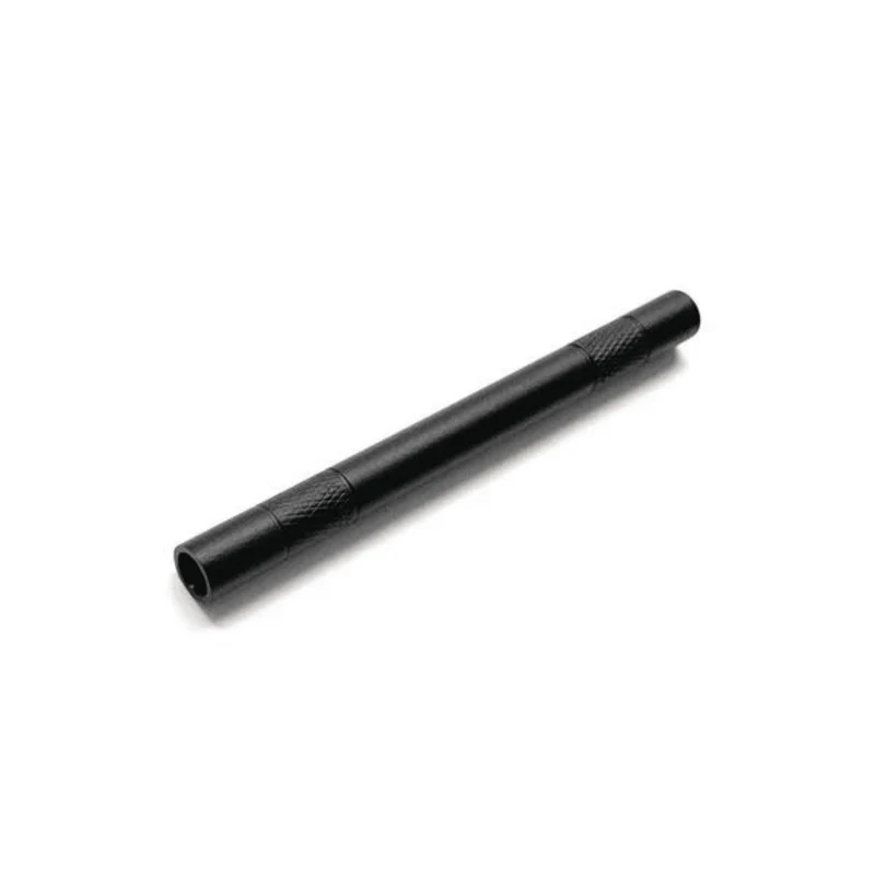 Zieh Röhrchen Schwarz matt aus Alu – Länge 80mm