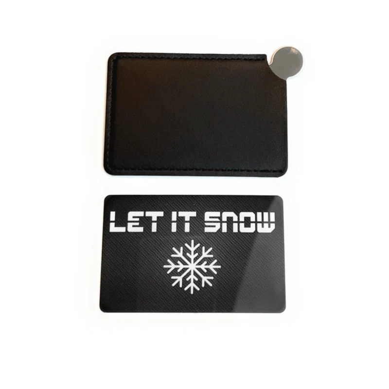 Mini Spiegel to-go in Schutzhülle inkl. Zieh und Hackkarte