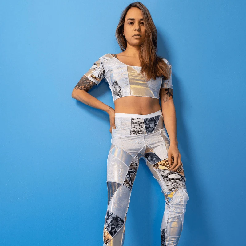 ZERO WASTE Patchwork Leggings