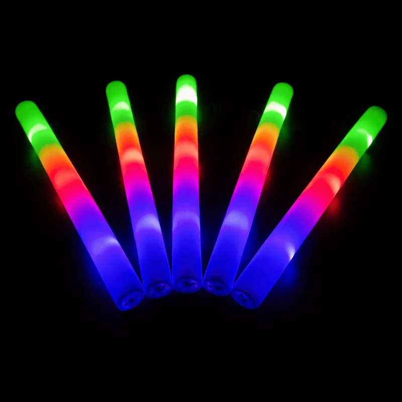 LED Foam Stick, Leuchtstab Bunt