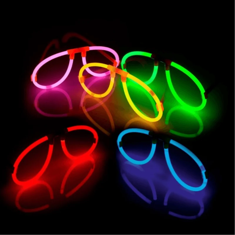 Knicklicht Brillen - 5er Mix, Bunt