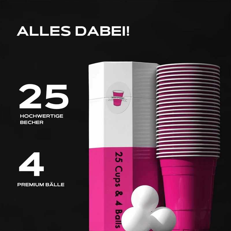 BEER PONG BECHER SETS (25x)