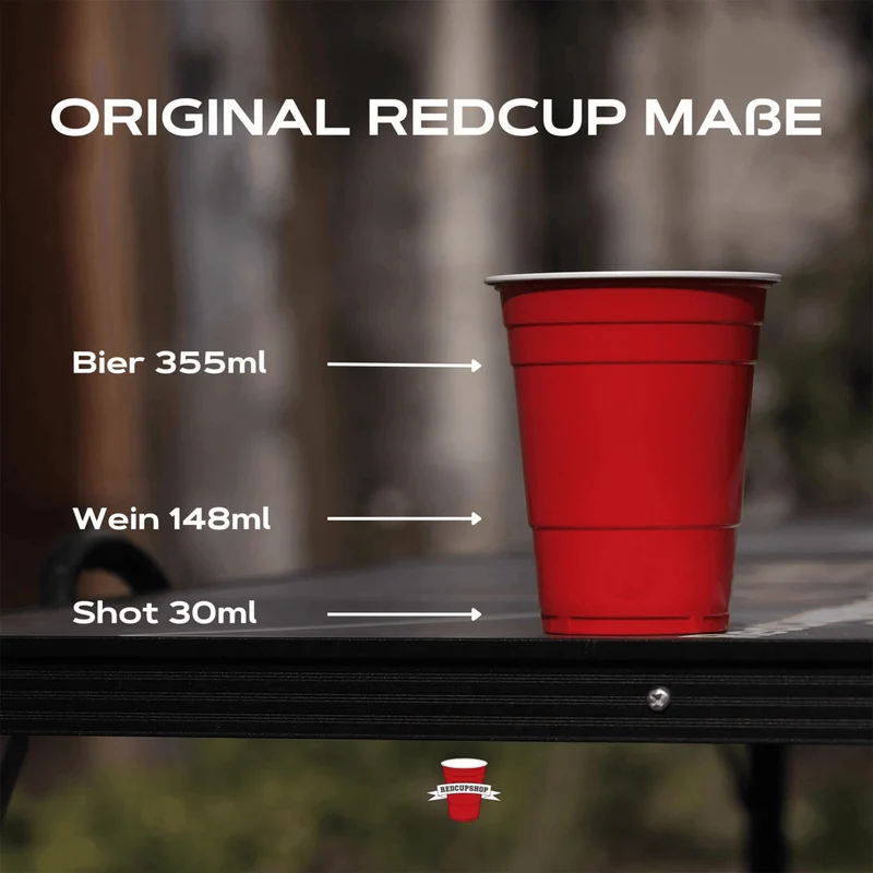 BEER PONG BECHER (50x) rot & blau