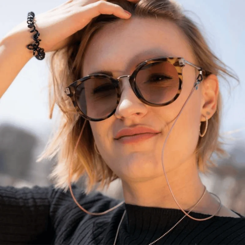 Brillenbänder Leder unisex