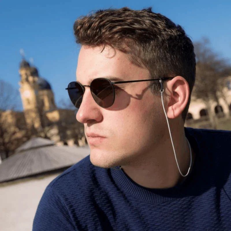 Brillenbänder Leder unisex
