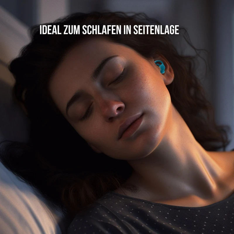 OHRSTÖPSEL "Müggelsee" SCHLAFGEHÖRSCHUTZ GEGEN SCHNARCHEN für Seitenschläfer | 25DB SNR
