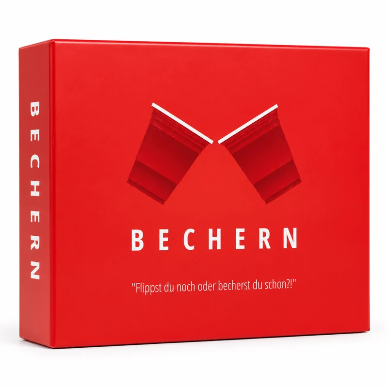 Bechern Trinkspiel mit 69 Karten und 10 Red Cups