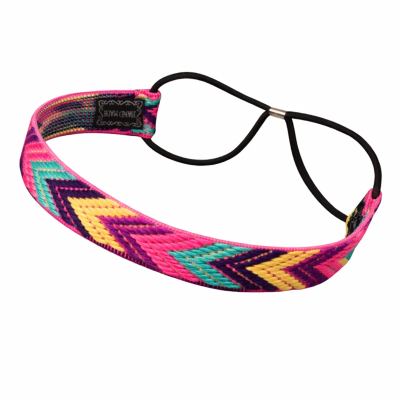 Stirnband Boho Lila/Pink