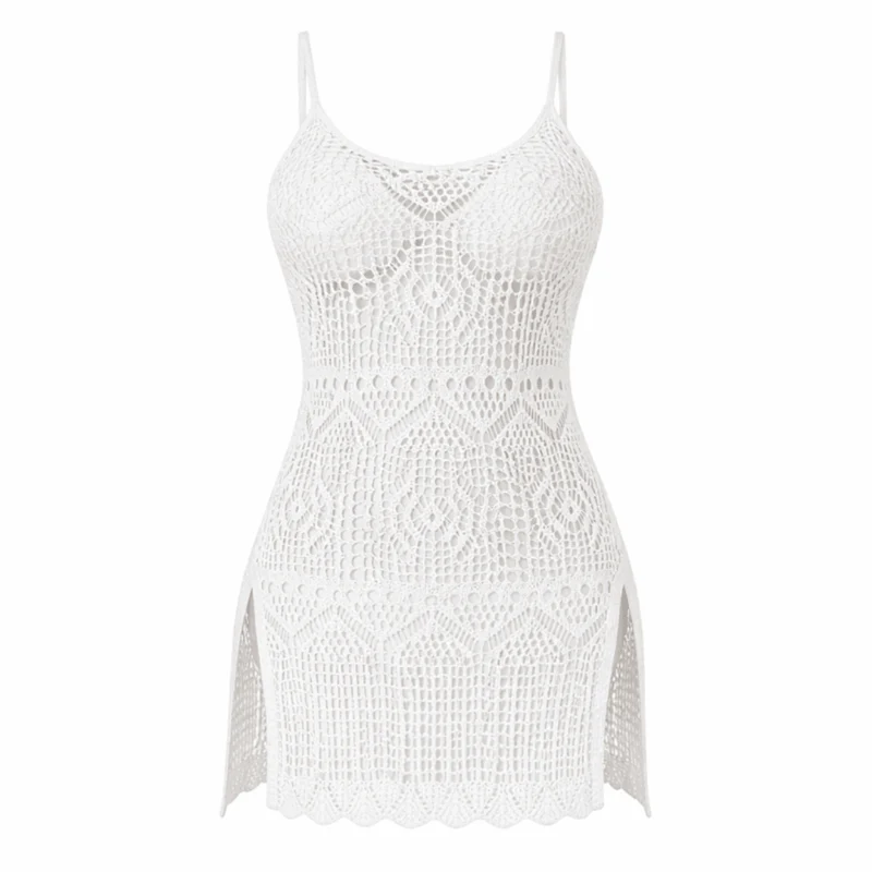 Cami Kleid gehäkelt Weiß