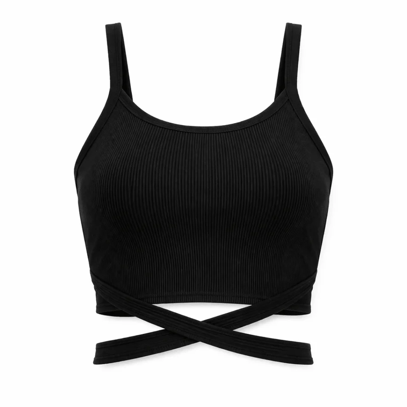 Crop Top Cross Strap