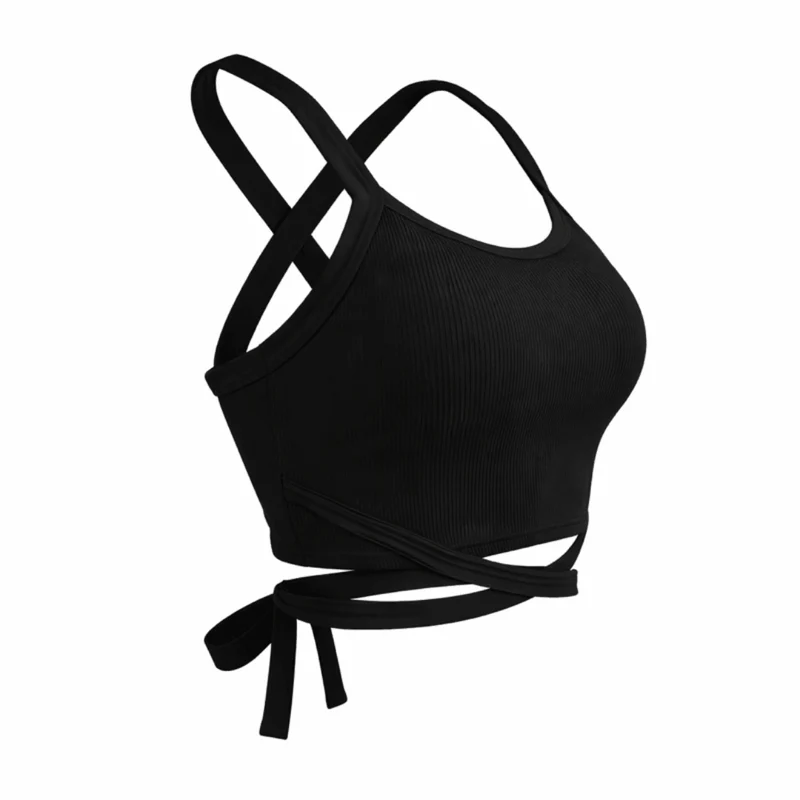 Crop Top Cross Strap