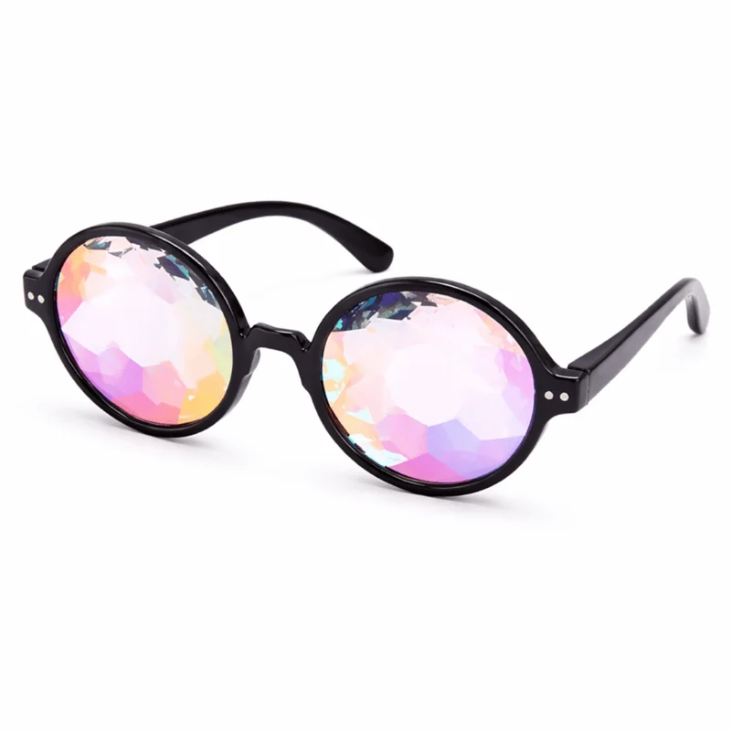 Psychedelische Brille Schwarz