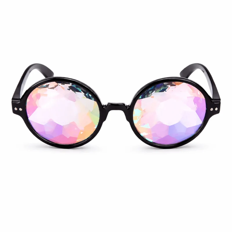 Psychedelische Brille Schwarz