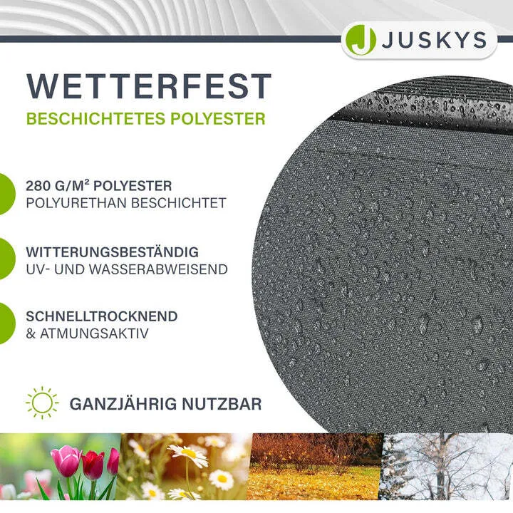 B-Ware Gelenkarmmarkise 350x300cm grau Handkurbel Sonnenschutz für Terrasse Balkon
