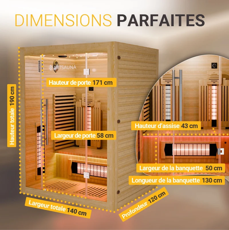 Infrarotkabine Aarhus 140