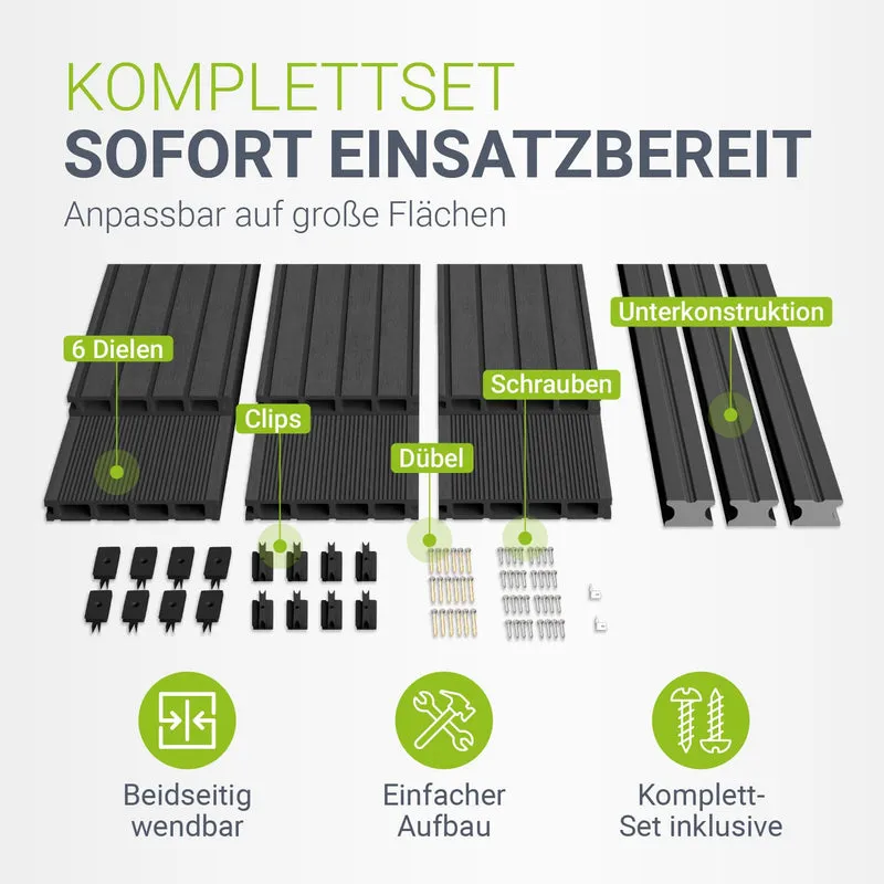 WPC Terrassendielen in Grau