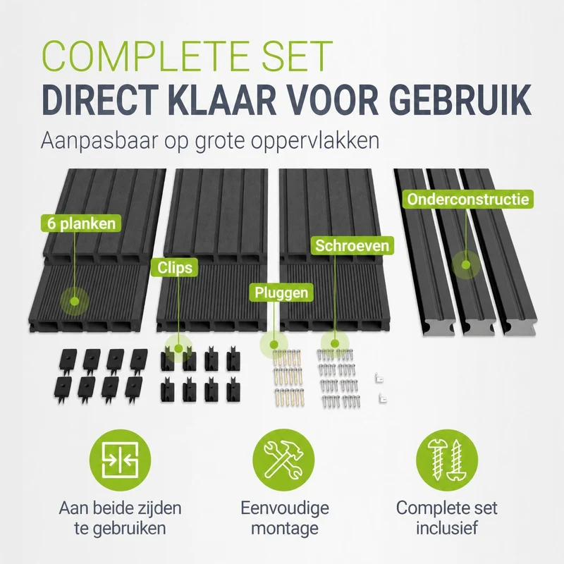 WPC Terrassendielen in Grau