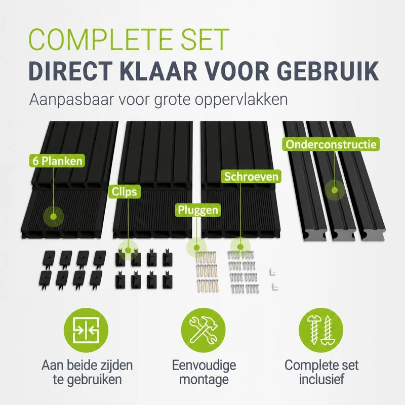 WPC Terrassendielen in Anthrazit
